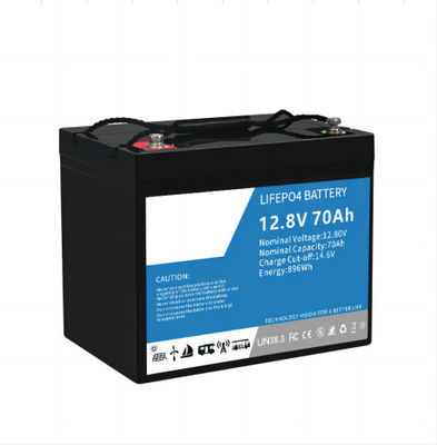 Dustproof ανθεκτική μπαταρία LifeP04 Ebike, φωσφορικό άλας BMS σιδήρου λίθιου 70AH