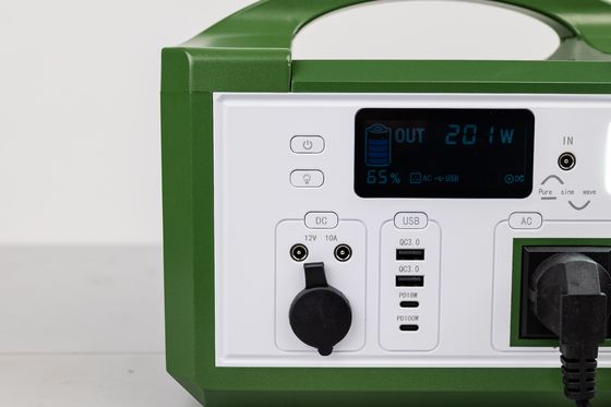 Υψηλής απόδοσης AC 300W 220V Έκδοση Φορητή ηλιακή γεννήτρια επαναφορτιζόμενη LifePO4 μπαταρία για υπαίθρια πεζοπορία