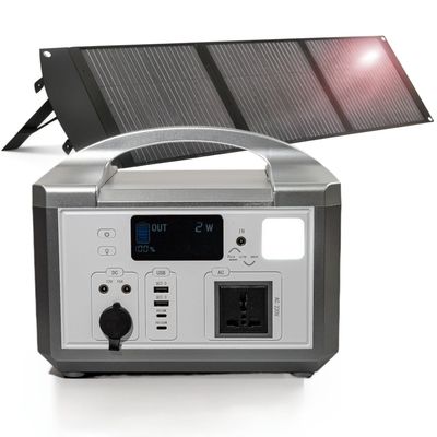Φως LED / Φως SOS 300W Εξωτερική τροφοδοσία ενέργειας με ασύρματη φόρτιση Ηλιακή φορητή ηλεκτρική ενέργεια για πεζοπορία