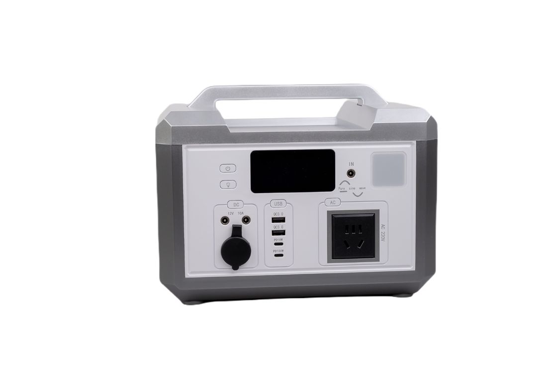 Silver Shell Ultra Output Power 600W EU Adapter Τραπεζαρία ενέργειας φόρτισης με οθόνη LCD για υπαίθριο κάμπινγκ RV