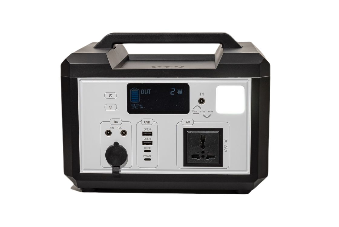 Μακροχρόνια διάρκεια ζωής 220V 50HZ μονόδρομος μετατροπέας φορητός γεννήτης σταθμός ενέργειας με φως LED για παροχή ενέργειας έκτακτης ανάγκης